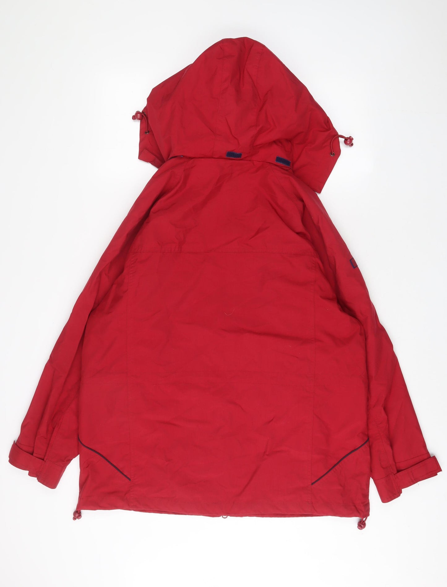 Joie De Vivre Womens Red Jacket Coat Size 16 Zip - Zip Pockets