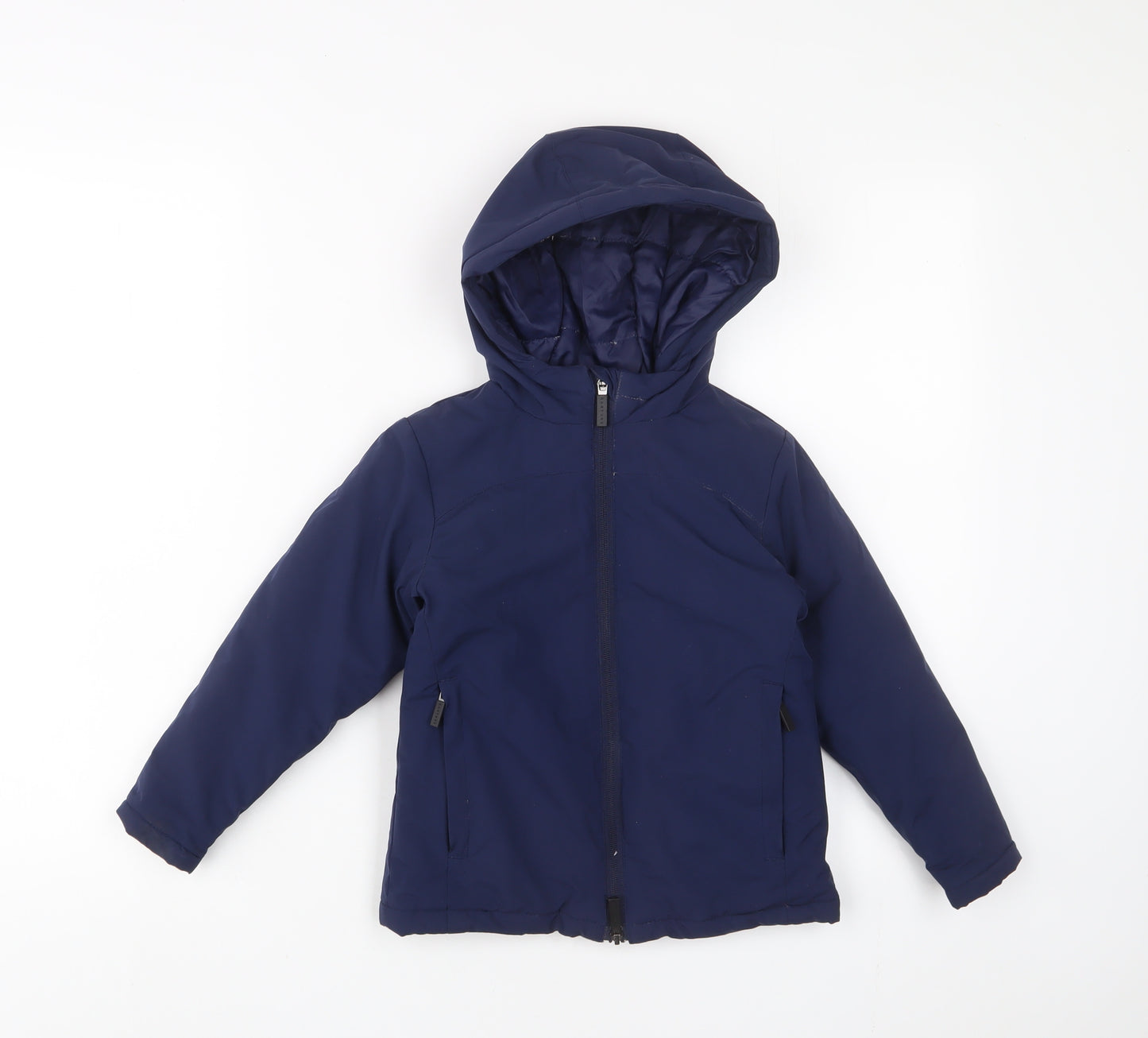 Castore Boys Blue Basic Coat Coat Size 4-5 Years Zip - Zip Pockets