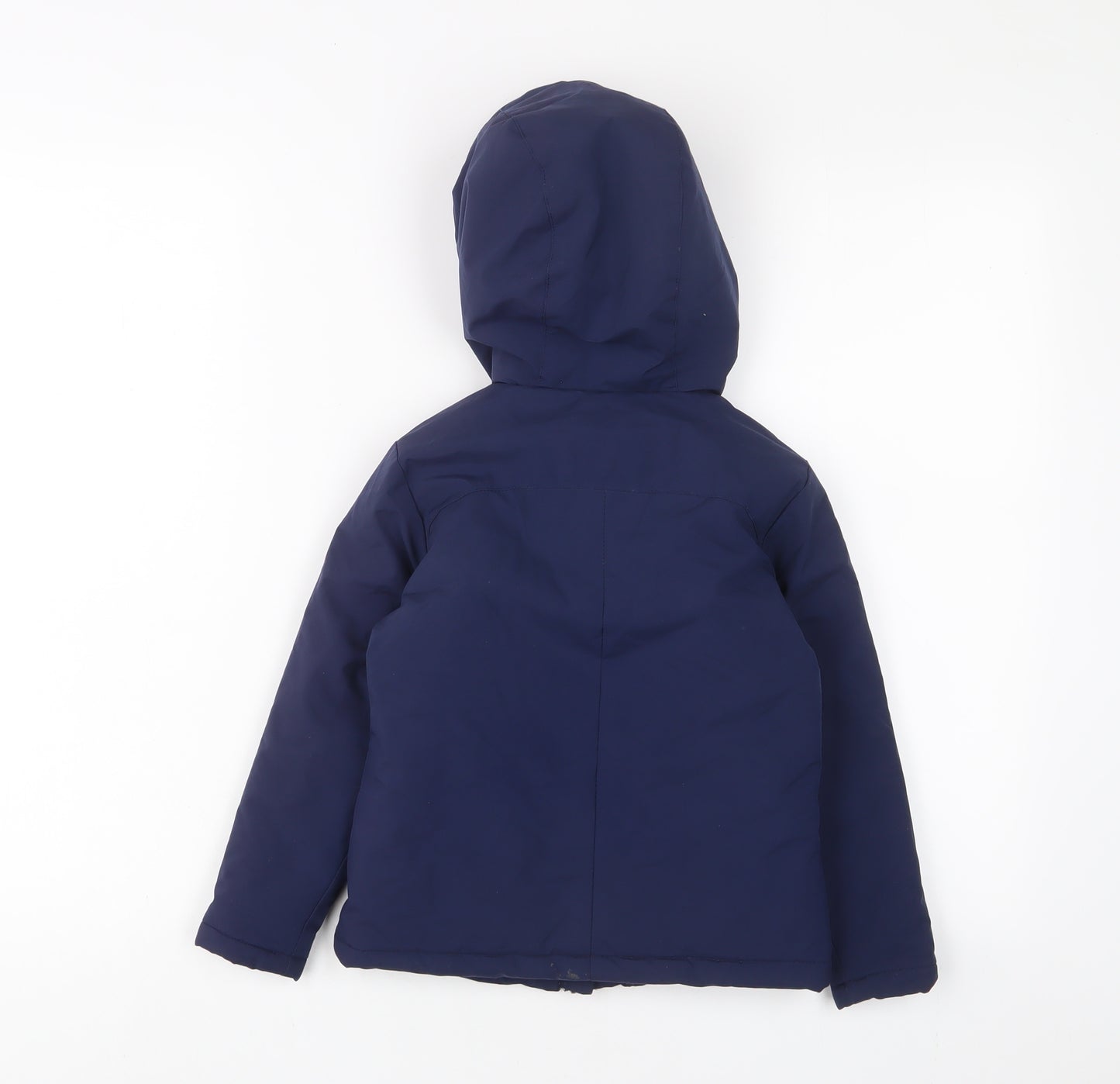 Castore Boys Blue Basic Coat Coat Size 4-5 Years Zip - Zip Pockets