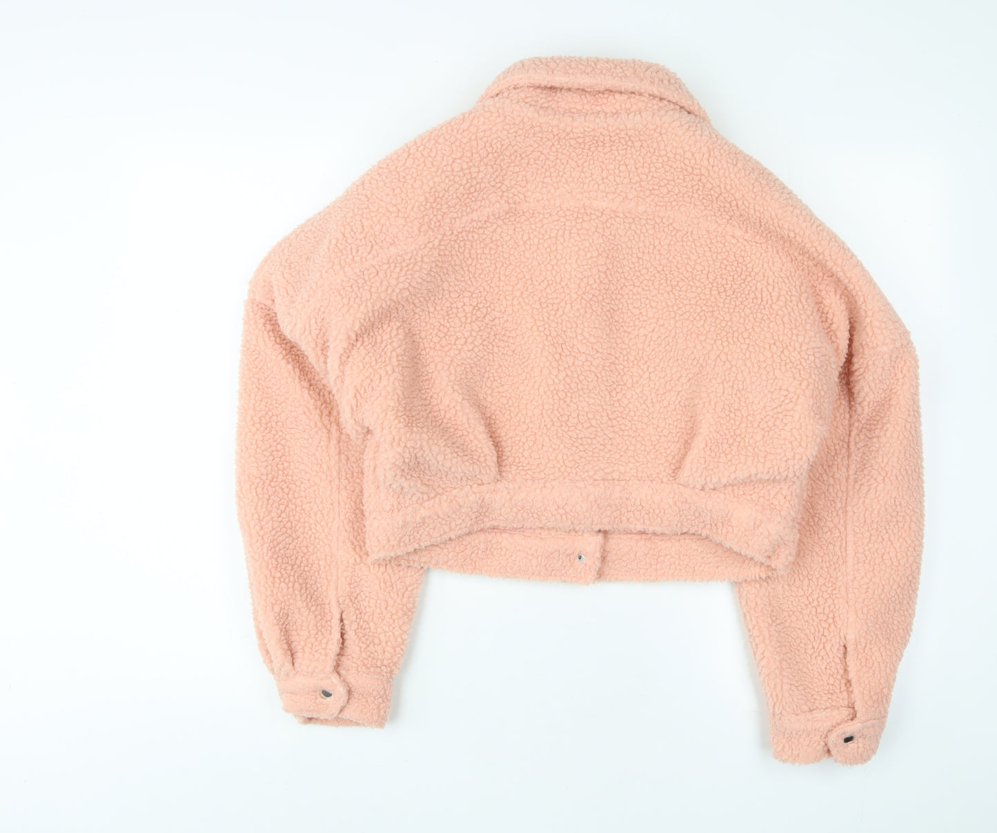 PRETTYLITTLETHING Womens Pink Jacket Size 8 Snap