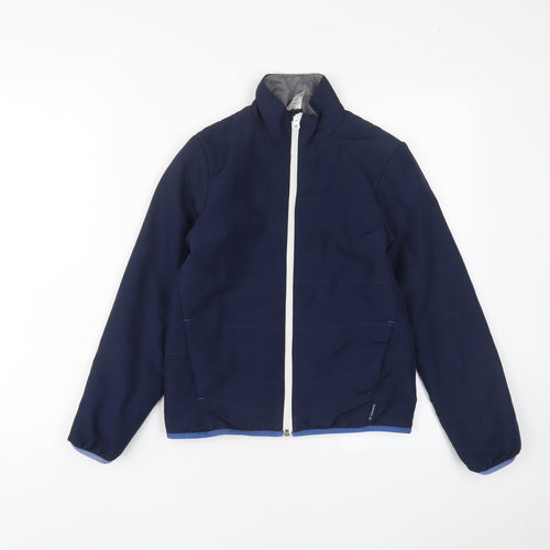 DECATHLON Boys Blue Jacket Coat Size 10 Years Zip