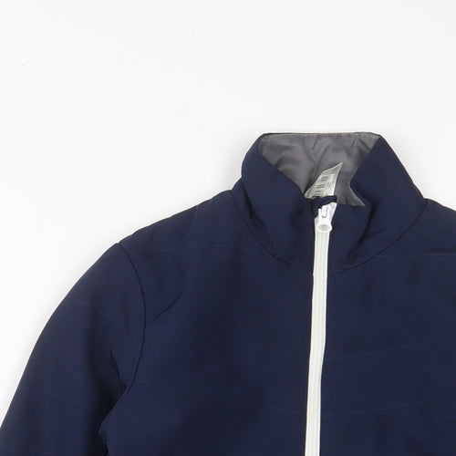 DECATHLON Boys Blue Jacket Coat Size 10 Years Zip