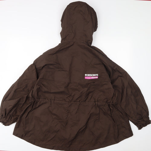 Descente Womens Brown Jacket Size XS Zip - Logo