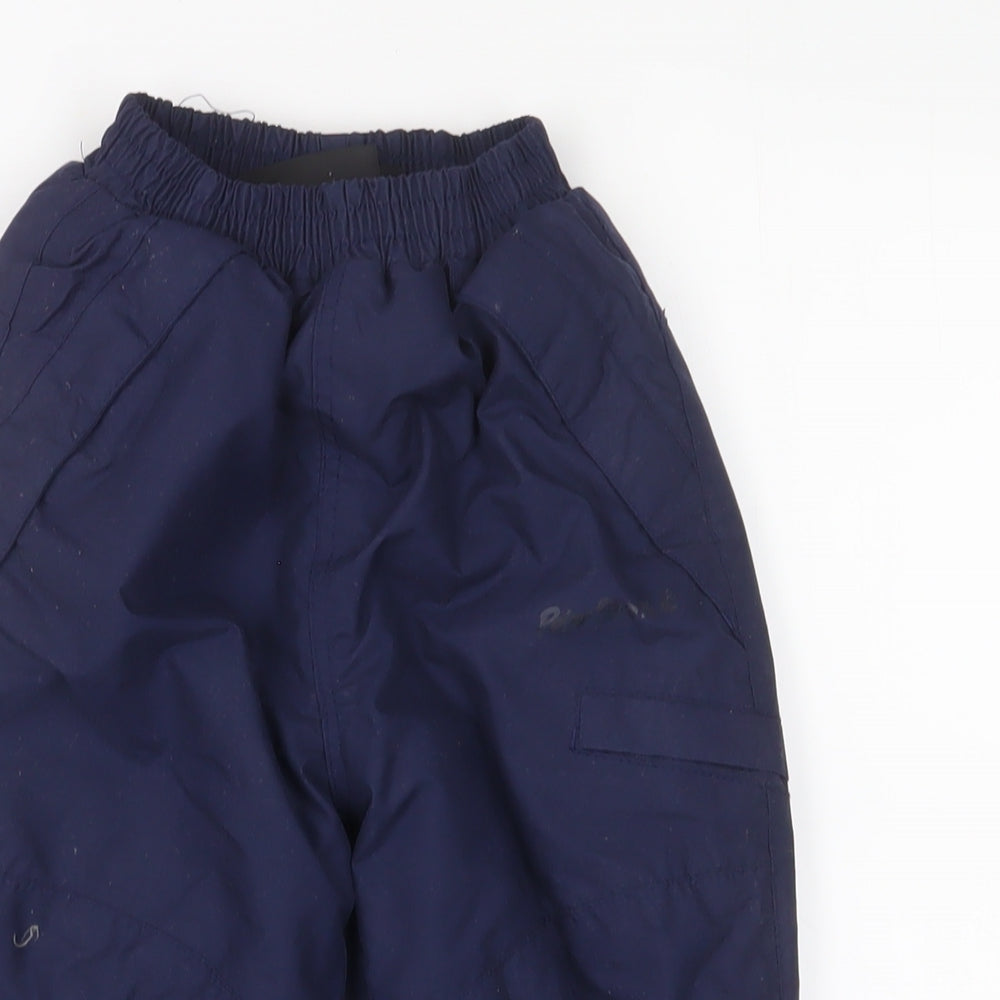 Peter Storm Boys Blue Polyester Rain Trousers Trousers Size 3-4 Years Regular Pullover