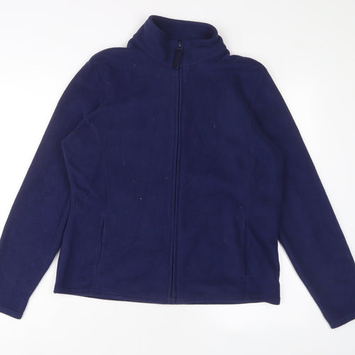 Marks and Spencer Womens Blue Jacket Size 16 Zip