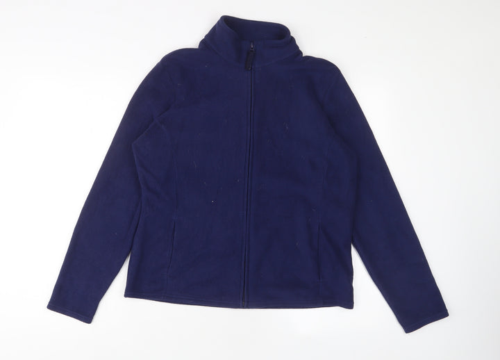 Marks and Spencer Womens Blue Jacket Size 16 Zip
