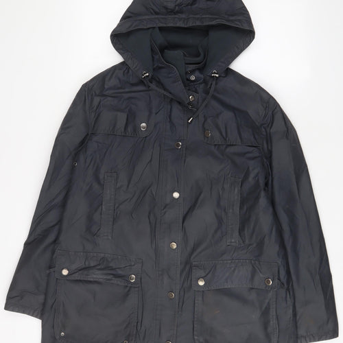 Four seasons Womens Blue Jacket Coat Size M Zip