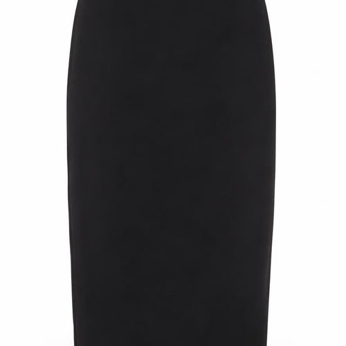 Limited Collection Womens Black Viscose A-Line Skirt Size 6 Zip