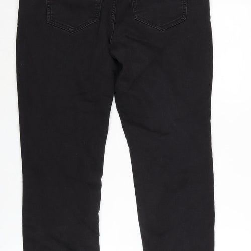 NEXT Womens Black Cotton Blend Jegging Jeans Size 10 L27.5 in Regular