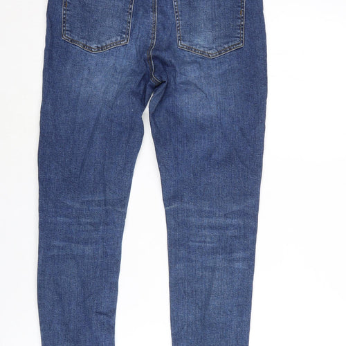 JDY Denim Womens Blue Cotton Blend Straight Jeans Size 28 L28 in Regular Zip