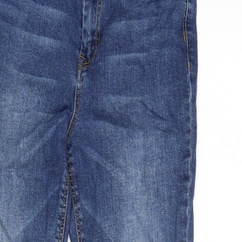 JDY Denim Womens Blue Cotton Blend Straight Jeans Size 28 L28 in Regular Zip