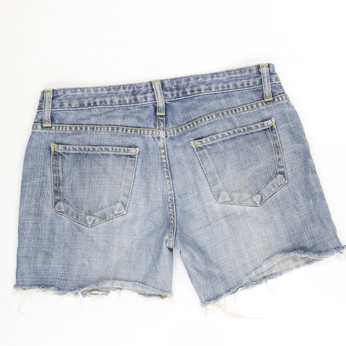 Paper Denim & Cloth Womens Blue Cotton Cut-Off Shorts Size 30 in L5 in Regular Zip