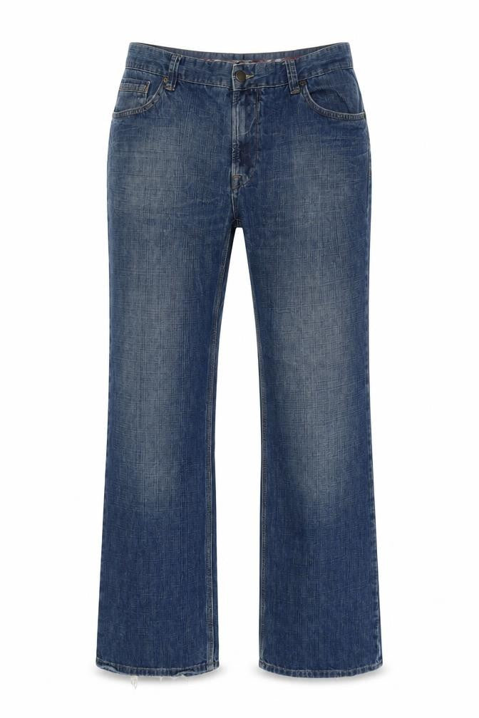 Marks and Spencer Womens Blue Cotton Blend Straight Jeans Size 30 L29 in Regular Zip