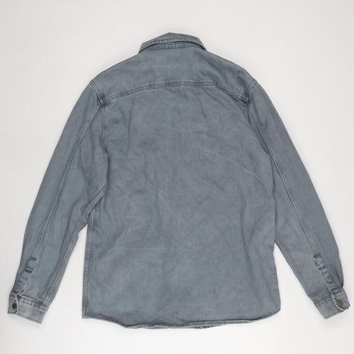River Island Mens Blue Jacket Size M Button