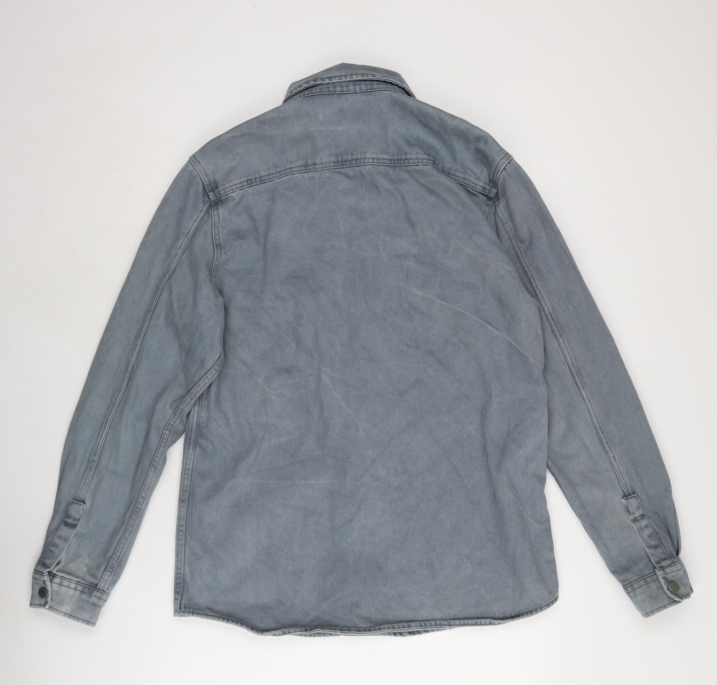 River Island Mens Blue Jacket Size M Button