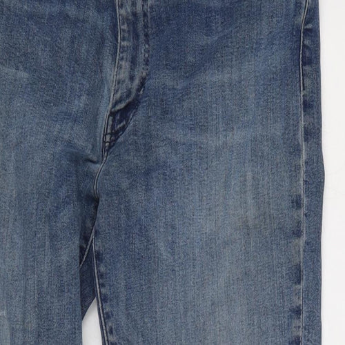 Levi's Mens Blue Cotton Straight Jeans Size 34 in L31 in Regular Zip
