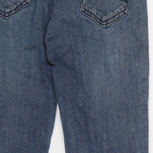 Levi's Mens Blue Cotton Straight Jeans Size 34 in L31 in Regular Zip