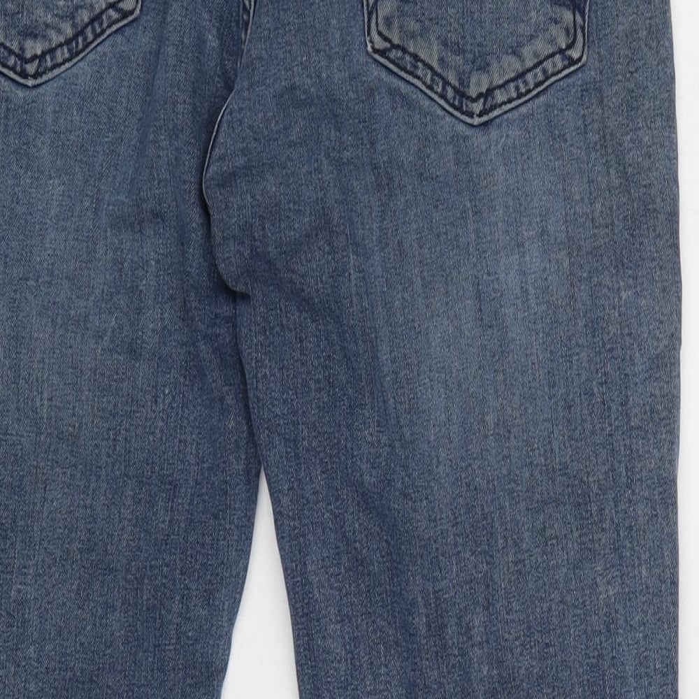 Levi's Mens Blue Cotton Straight Jeans Size 34 in L31 in Regular Zip