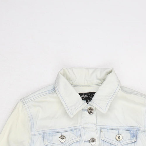 Lipsy London Womens Ivory Jacket Size S Button