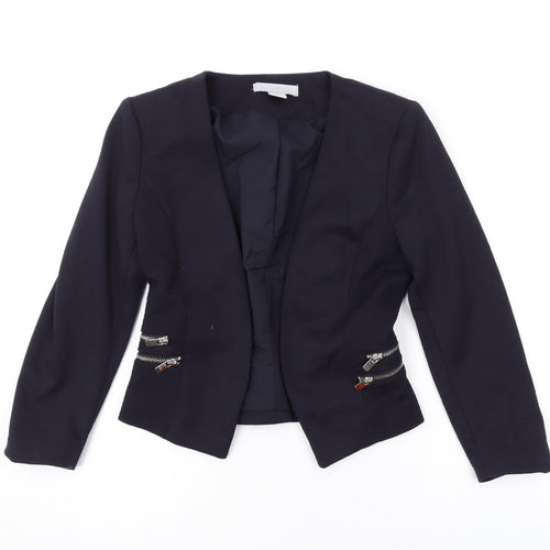 H&M Womens Black Jacket Blazer Size 6
