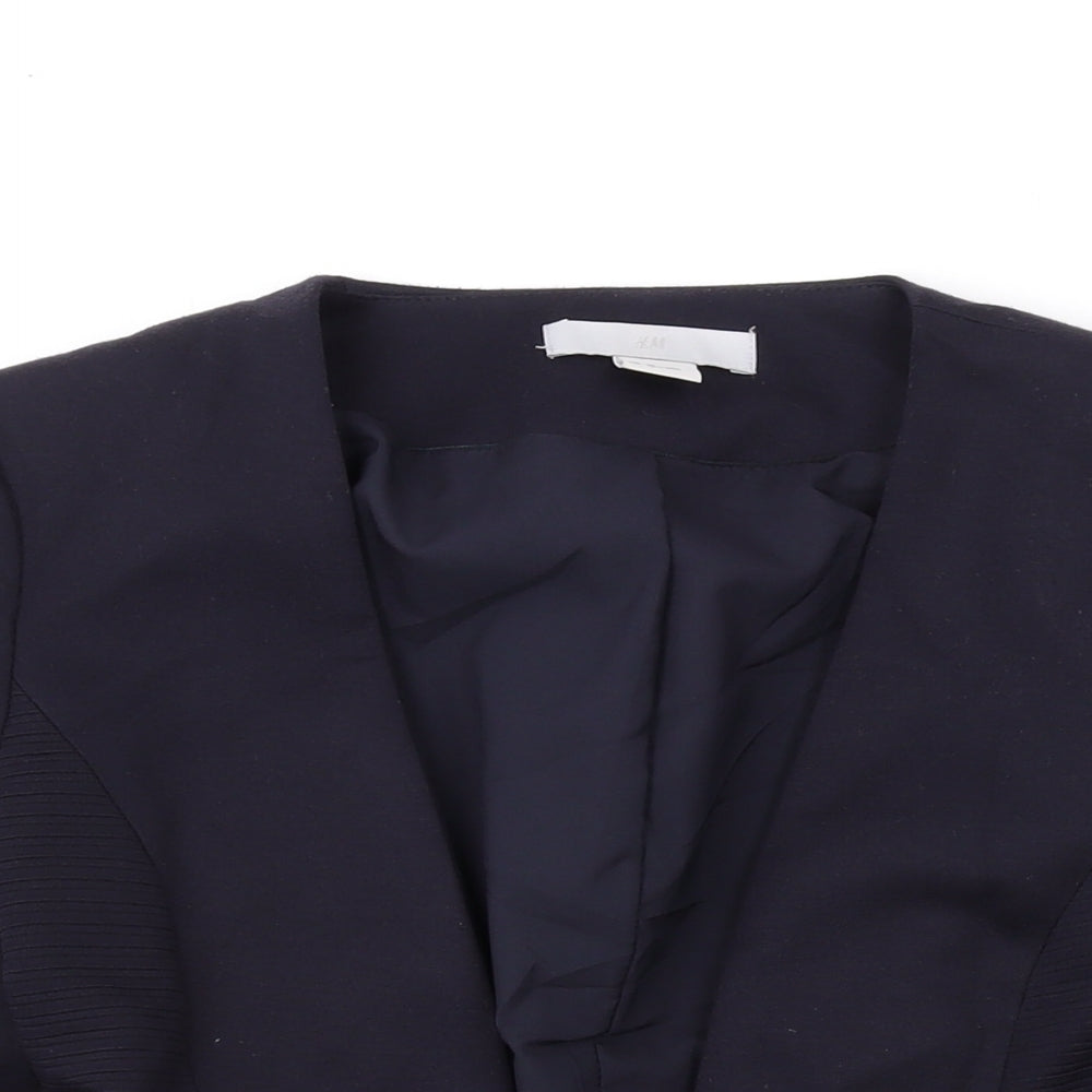 H&M Womens Black Jacket Blazer Size 6