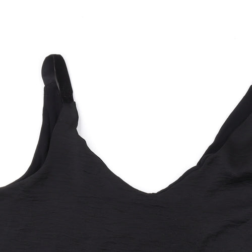NEXT Womens Black Polyester Basic Tank Size 20 V-Neck