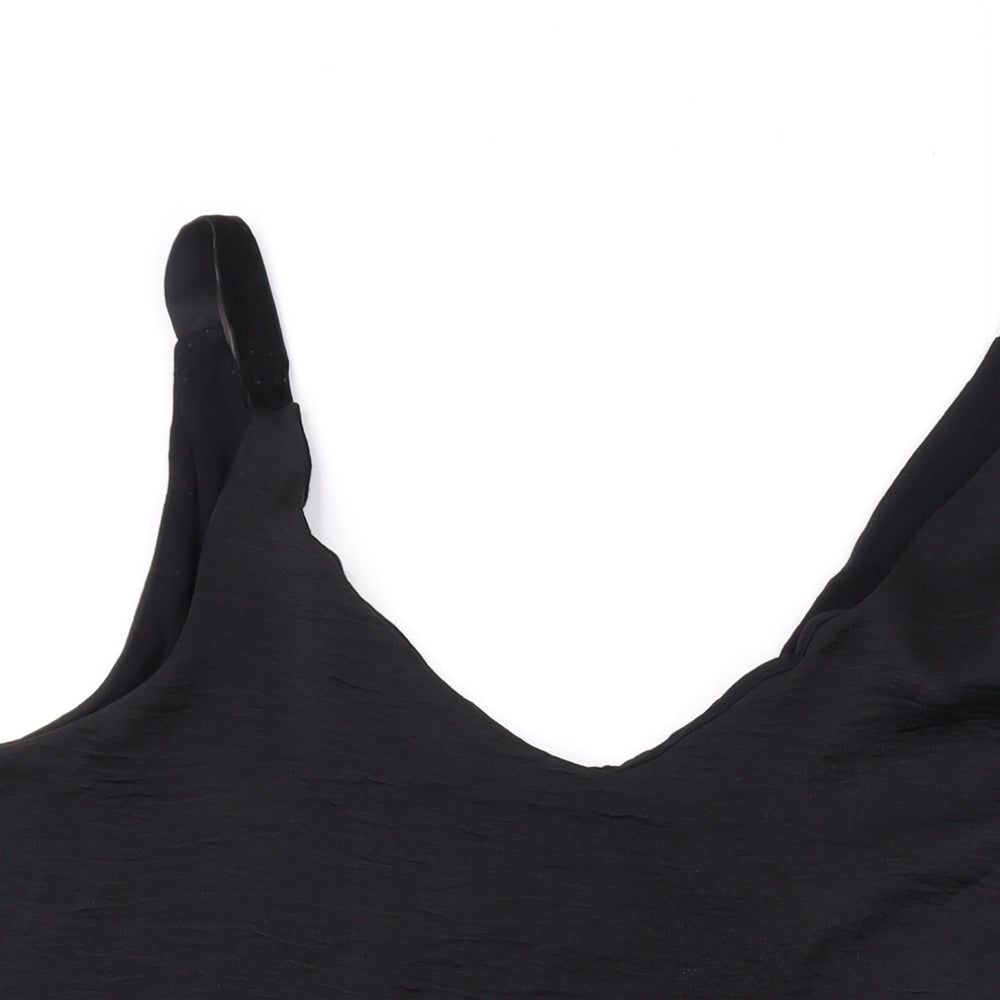 NEXT Womens Black Polyester Basic Tank Size 20 V-Neck