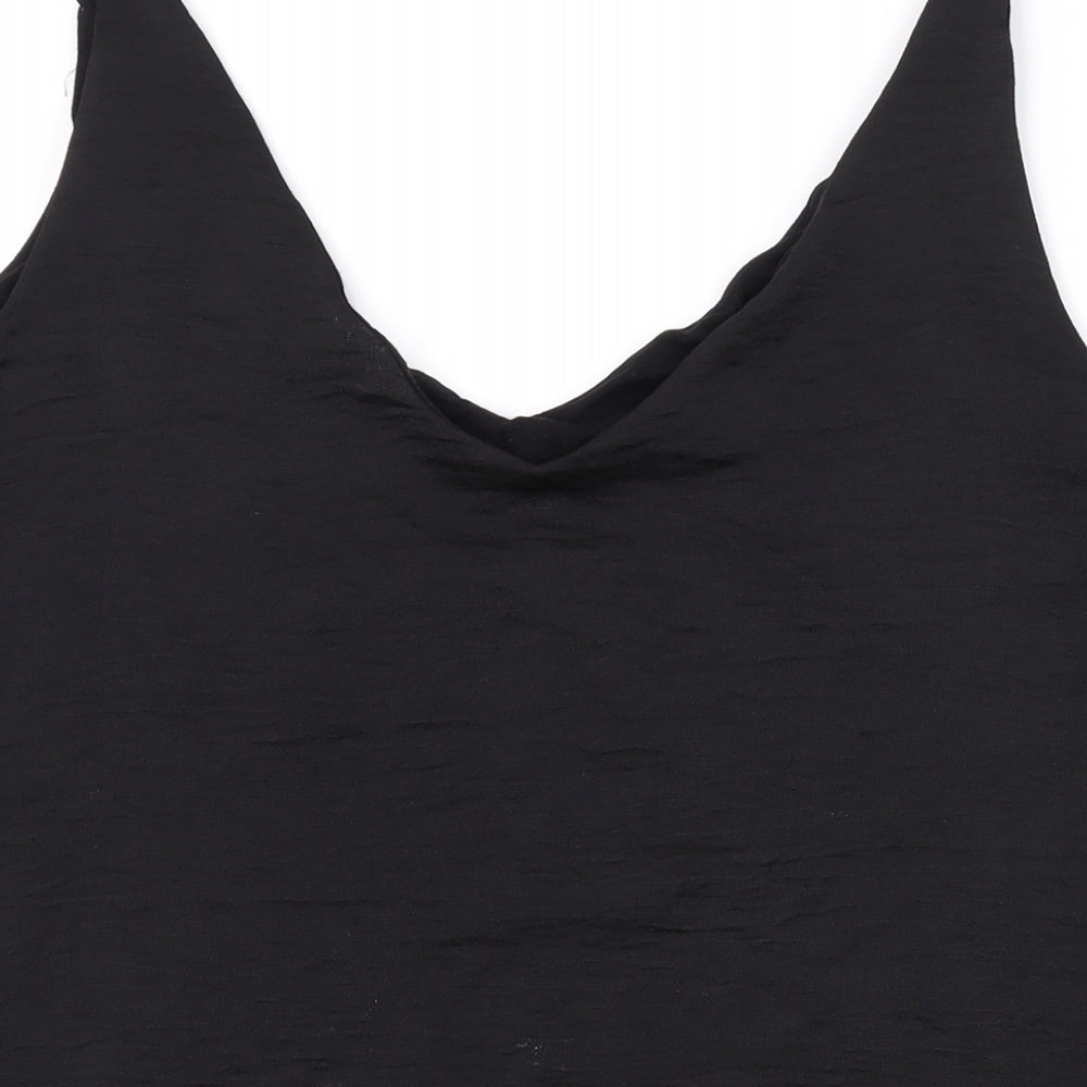 NEXT Womens Black Polyester Basic Tank Size 20 V-Neck