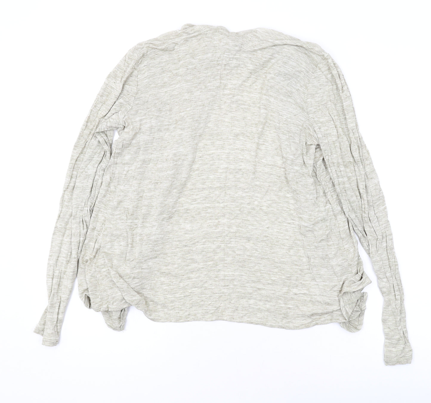 FOREVER 21 Womens Beige V-Neck Polyester Cardigan Jumper Size M