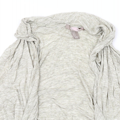 FOREVER 21 Womens Beige V-Neck Polyester Cardigan Jumper Size M