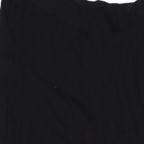 River Island Womens Black Viscose Trousers Size 10 L20 in Regular