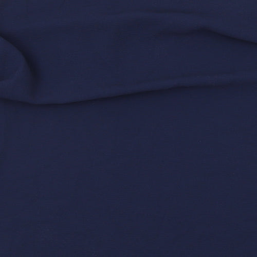Coco Bianco Womens Blue Polyester Basic T-Shirt Size M Round Neck