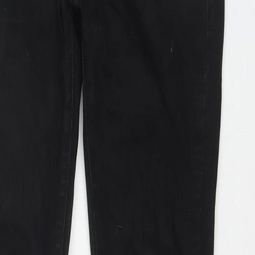 Topshop Mens Black Cotton Skinny Jeans Size 30 in L32 in Slim Zip