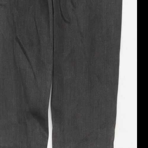 Zara Womens Grey Cotton Skinny Jeans Size 8 L28 in Regular Zip