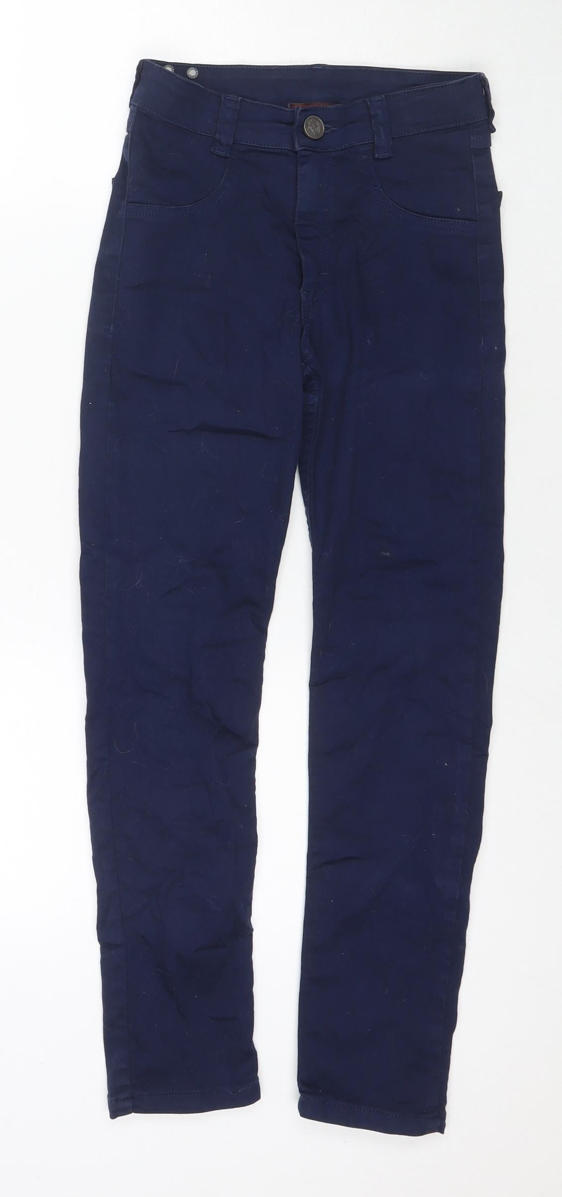 Dame Dos Boys Blue Polyester Blend Skinny Jeans Size 12 Years L25 in Regular Zip