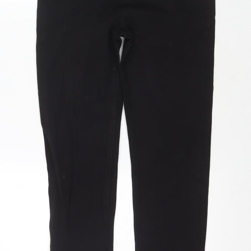 Marks and Spencer Womens Black Cotton Skinny Jeans Size 8 L28 in Regular Zip