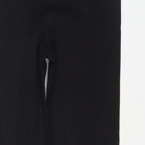 Marks and Spencer Womens Black Cotton Skinny Jeans Size 8 L28 in Regular Zip
