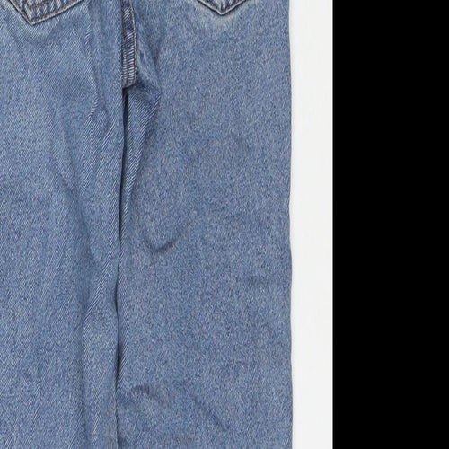 Quality Gurantee Girls Blue Cotton Straight Jeans Size 5-6 Years Regular Zip