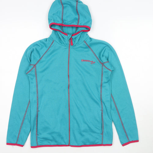 Mountain Warehouse Girls Blue Jacket Size 11-12 Years Zip