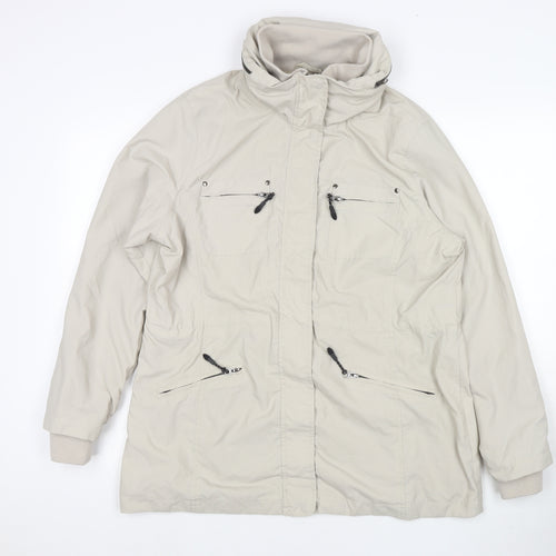 Snowdonia Womens Beige Jacket Size 16 Zip