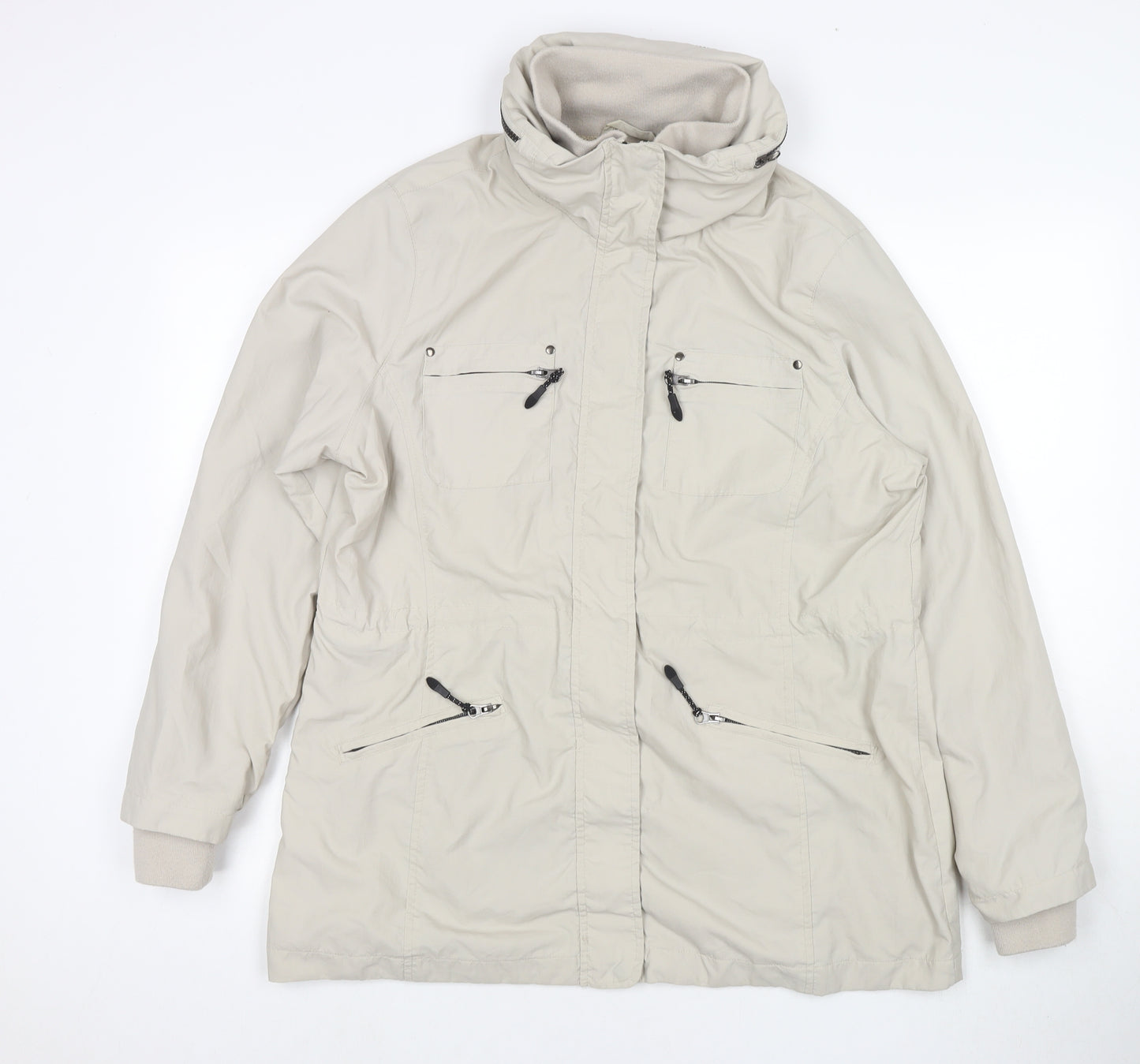 Snowdonia Womens Beige Jacket Size 16 Zip