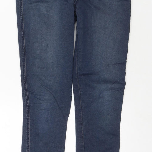 ASOS Womens Blue Cotton Skinny Jeans Size 28 in L32 in Regular Zip