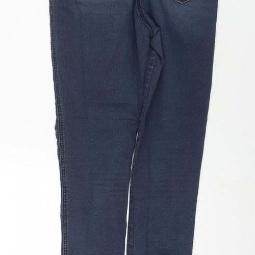 ASOS Womens Blue Cotton Skinny Jeans Size 28 in L32 in Regular Zip