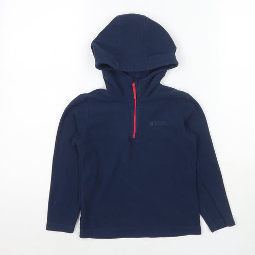 Mountain Warehouse Girls Blue Polyester Pullover Hoodie Size 5-6 Years Pullover