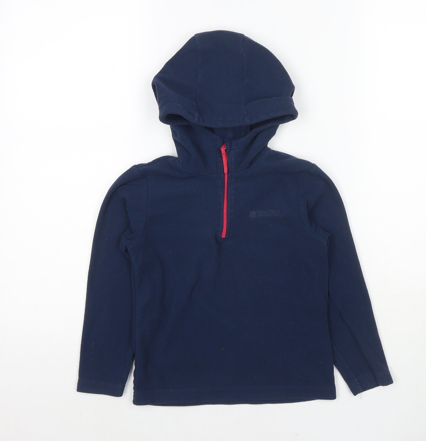 Mountain Warehouse Girls Blue Polyester Pullover Hoodie Size 5-6 Years Pullover