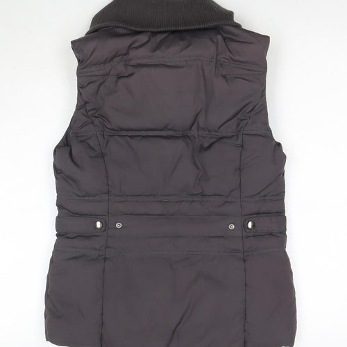 White Stuff Womens Brown Gilet Waistcoat Size 10 Zip