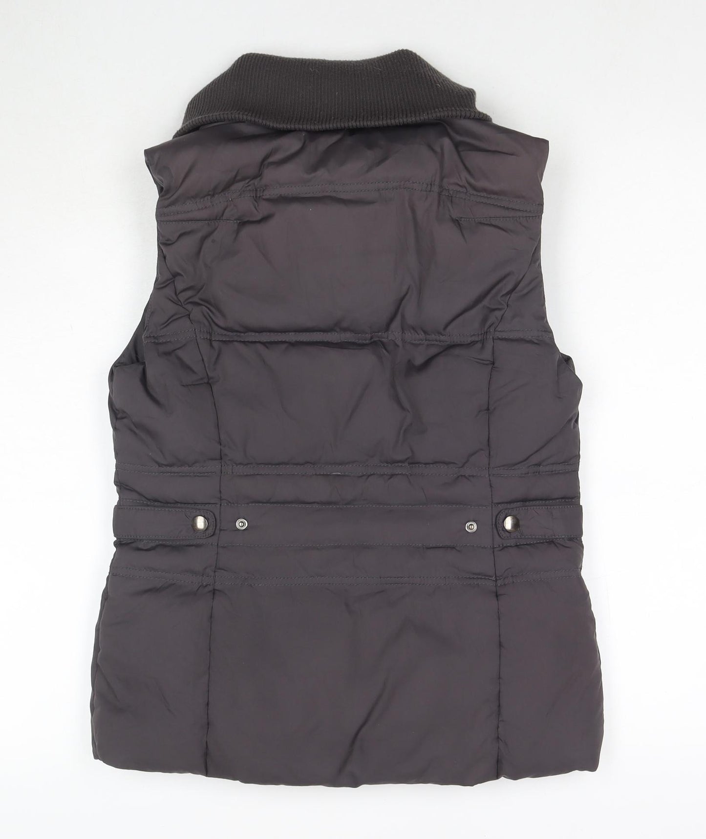White Stuff Womens Brown Gilet Waistcoat Size 10 Zip