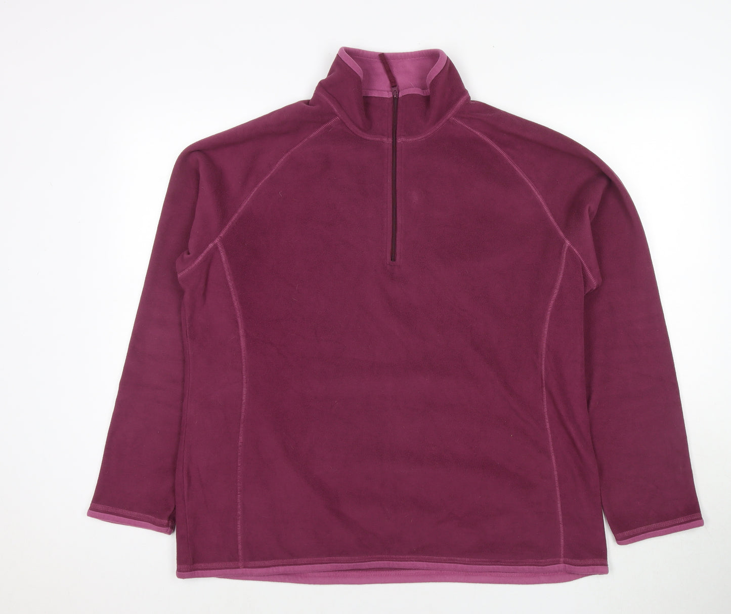 Mountain Warehouse Womens Purple Polyester Pullover Sweatshirt Size 20 Pullover