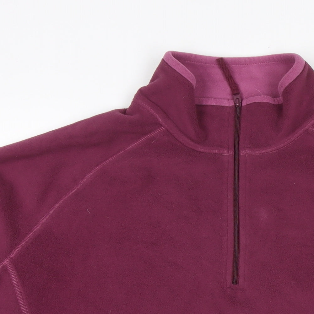 Mountain Warehouse Womens Purple Polyester Pullover Sweatshirt Size 20 Pullover