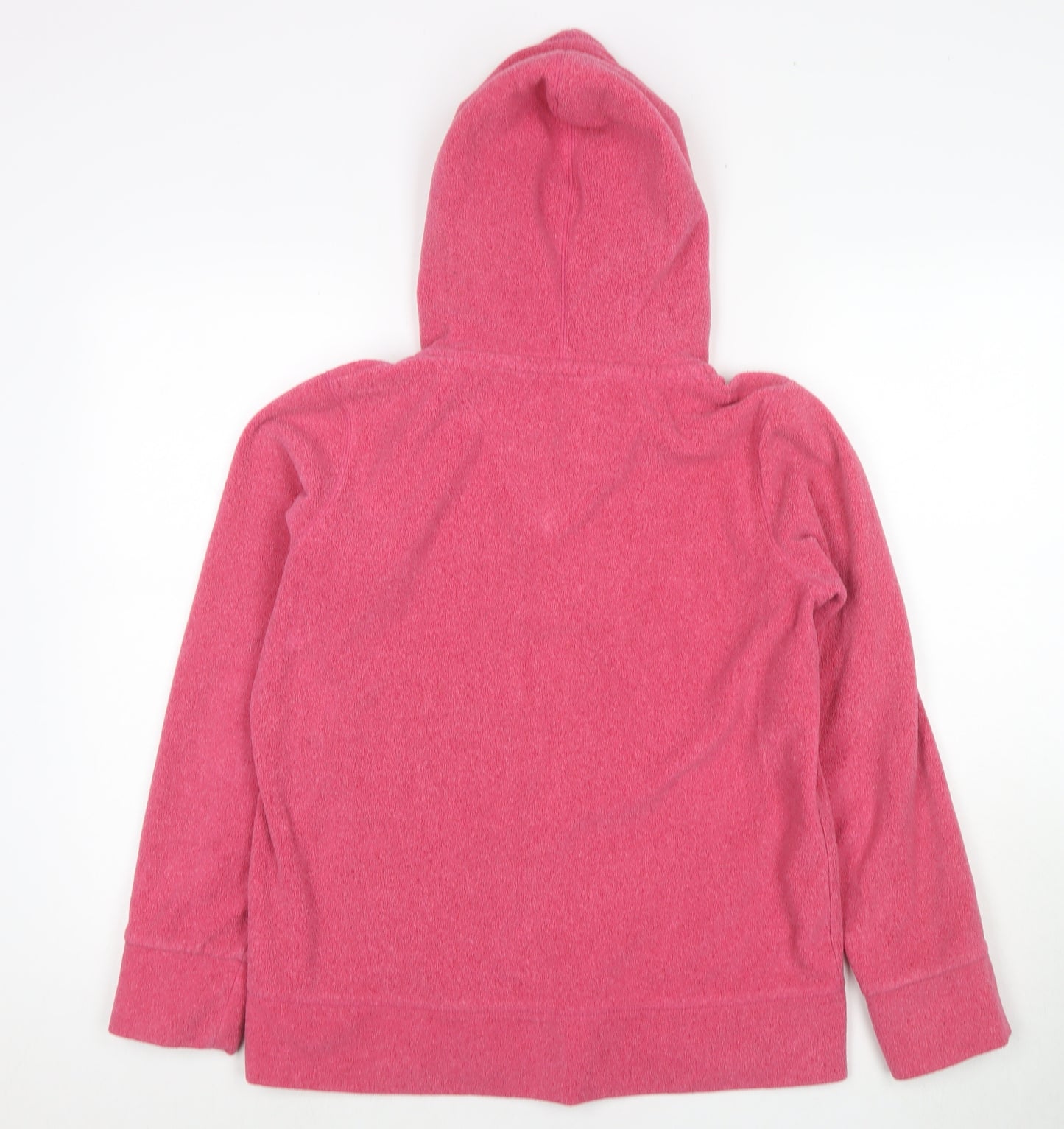 Marks and Spencer Womens Pink Polyester Pullover Hoodie Size 14 Pullover